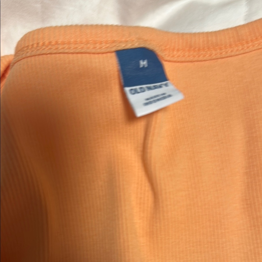 Orange Ruffled Women's Top - Picture 2 of 3